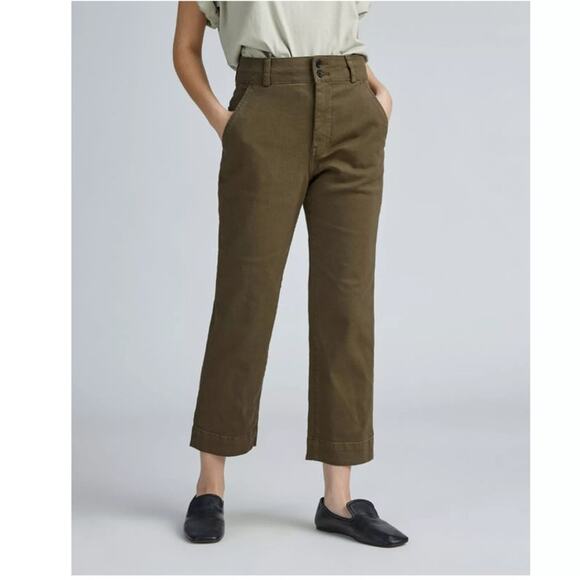 NWT Everlane The Organic Straight Leg Pant in Beech Size 12 - Picture 7 of 12